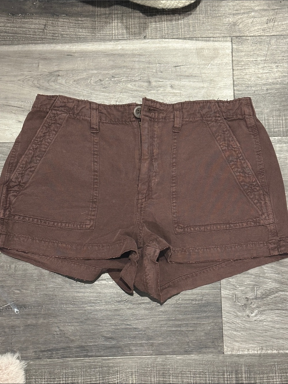 aerie Chocolate Brown Cargo Shorts